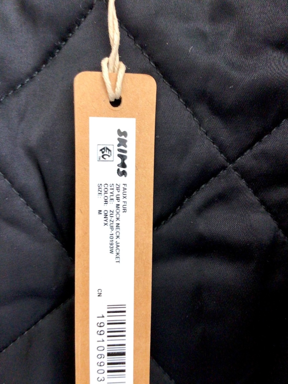 NWT Faux Fur Zip Up Mock Neck Jacket SKIMS (Sold Out) M - Picture 7 of 16
